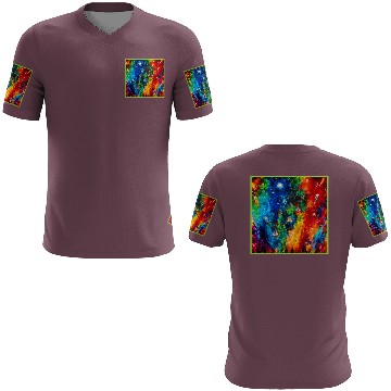 Discover Colorful Nebula and Stars Art 3D T Shirts