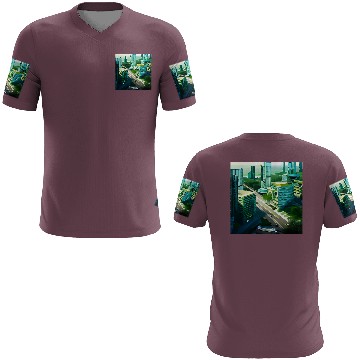 Discover Green Horizon: A Vision of Sustainable Cityscape 3D T Shirts