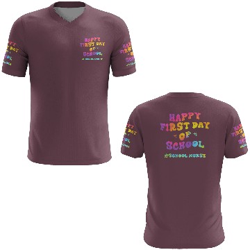 Discover Tie Dye School Nurse Happy First Day Back To Schoo 3D T Shirts