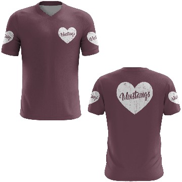 Discover Mustangs School Sports Fan Team Spirit Mascot He 3D T Shirts