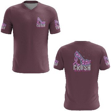 Discover Crush Breast Cancer Bling Ribbon 3D T Shirts