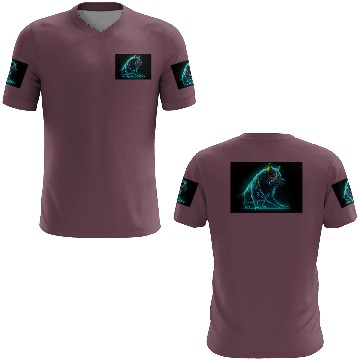 Discover Neon Moon Wolf 3D T Shirts