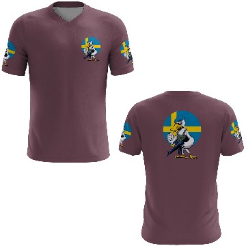 Discover Swedish Swan Trooper Cartoon 3D T Shirts