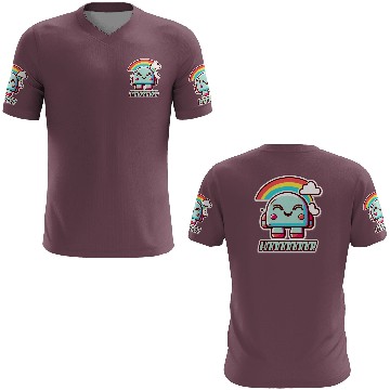 Discover A Robot Grin And A Rainbow 3D T Shirts
