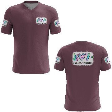 Discover Peace Love 7th Seventh Grade Squad Back To School 3D T Shirts