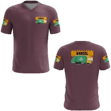 Discover Daniel Trash Truck For Collector Ecologist Garbage 3D T Shirts
