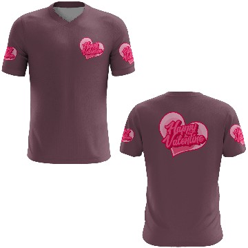 Discover Happy Valentine typography 3D T Shirts