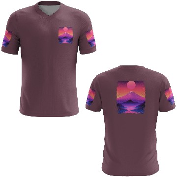 Discover Mount Fuji Aesthetic Japan Sight Vaporwave Volcano 3D T Shirts