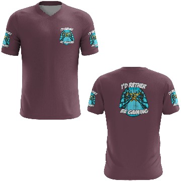 Discover I'D Rather Be Gaming Gaming Saying Nerd Geek 3D T Shirts