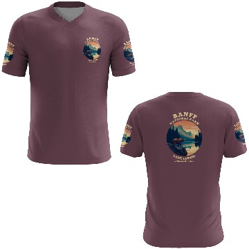 Discover Vintage Retro Canadian Banff National Park 3D T Shirts