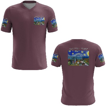 Discover Starry Night Garden At Sainte Adresse Impressionis 3D T Shirts
