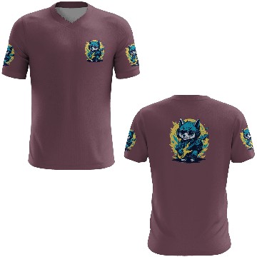 Discover Rockin' Wolf Cub, Fun Cute Illustration 3D T Shirts Design