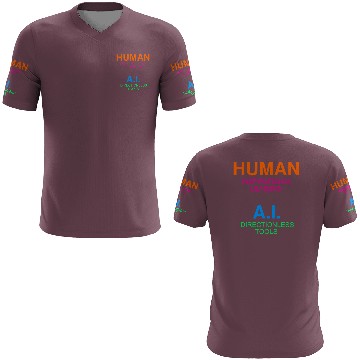 Discover Humans Critical thinkers AI Narrow minded systems 3D T Shirts