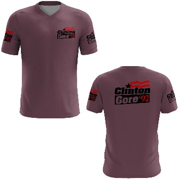 Discover Clinton Gore '92 Bill Clinton President 3D T Shirts