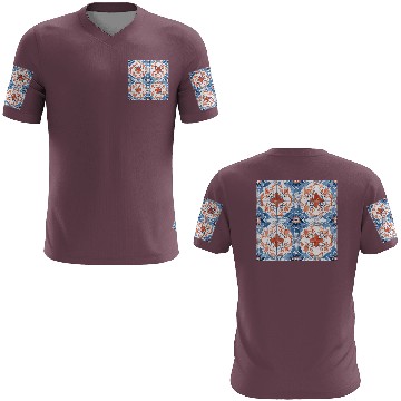 Discover Floral Detailed Summer Tile Collection 01 3D T Shirts