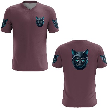 Discover Cyberpunk neon cat 3D T Shirts