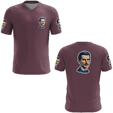 Discover Nikola Tesla Physics Geek Nerd 3D T Shirts