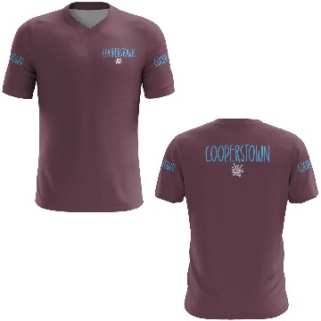 Discover Cooperstown Ny Snowflake Drawing Light Blue Text 3D T Shirts