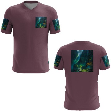 Discover River Oasis at the bottom of Green Tropics 3D T Shirts