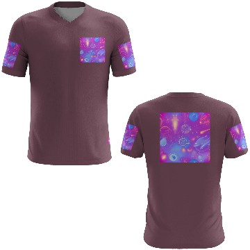 Discover galaxy nebula draw abstract 3D T Shirts