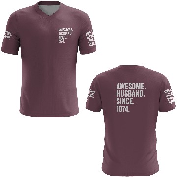 Discover Awesome Husband Since 1974 48th Wedding Anniversar 3D T Shirts