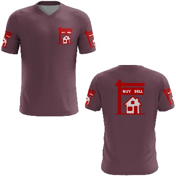 Discover Buy sell red logo broker 3D T Shirts