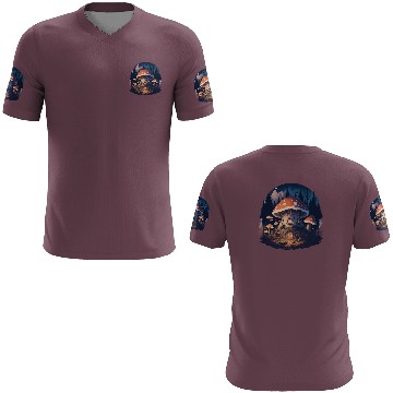 Discover Mushroom house 3D T Shirts