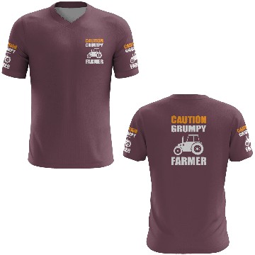 Discover Caution Grumpy Farmer 3D T Shirts