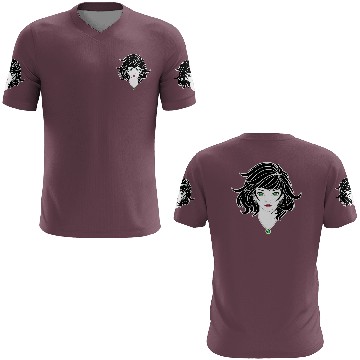 Discover Gothic anime girl with pretty jewelry 3D T Shirts
