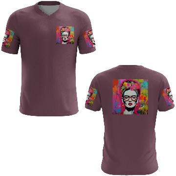Discover Frida Kahlo style urban art colorfull graffiti 3D T Shirts
