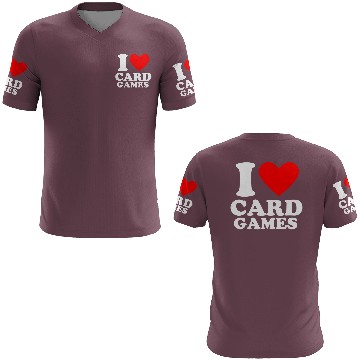 Discover Geek Nerdy Gamer I Love Card Games 3D T Shirts