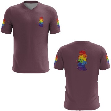 Discover Rainbow Flag Pride Lgbtq Cute Chameleon Stack 3D T Shirts