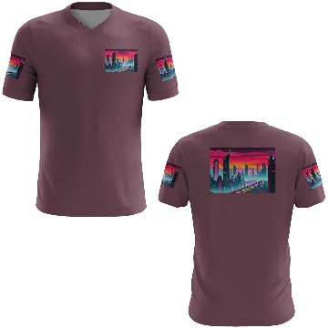 Discover Cyberpunk Cityscape 3D T Shirts