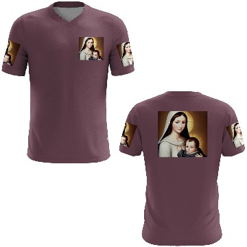 Discover Mother Mary and Baby Jesus 3D T Shirts
