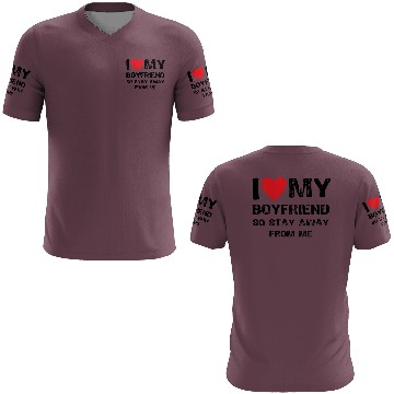 Discover I Love My Boyfriend Funny 3D T Shirts
