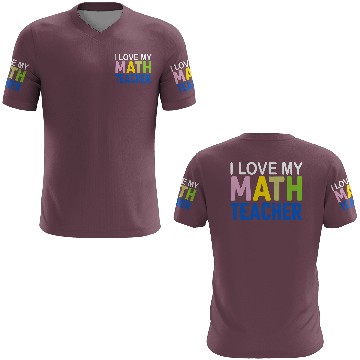 Discover I love my math teacher 3D T Shirts