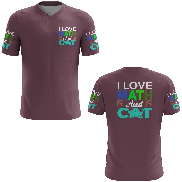 Discover I Love Math And Cats lover 3D T Shirts