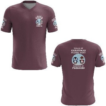 Discover Christmas pajama 3D T Shirts powered by Penguins