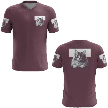 Discover More Treats persian 1- Cute realistic cat drawing 3D T Shirts