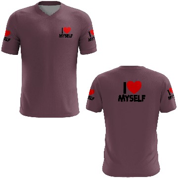 Discover I Love Myself Red Heart Self Love Affirmation 3D T Shirts