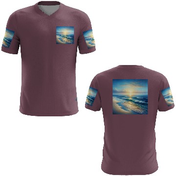 Discover Serene Seaside Sunrise 3D T Shirts