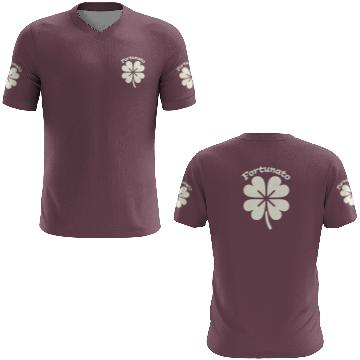 Discover Fortunato Emblem Distressed Four-Leaf 3D T Shirts