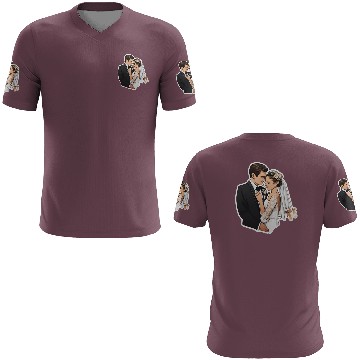 Discover Flat Card Wedding 3D T Shirts