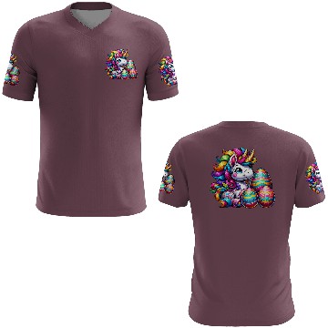 Discover Easter Unicorn & Colorful Eggs 3D T Shirts