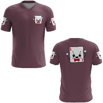 Discover Kawaii Ace of Hearts Playing Card 3D T Shirts