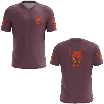 Discover Angry French Bulldog 3D T Shirts