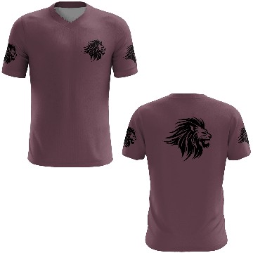 Discover Waving Mane Lion Head Tattoo Ink Style 3D T Shirts