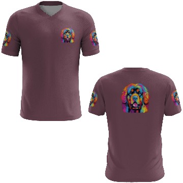 Discover Watercolor Colorful Tibetan Mastiff 3D T Shirts