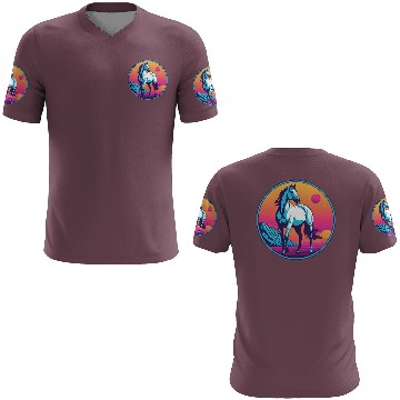 Discover Synthwave Horse 3 3D T Shirts