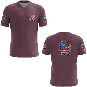 Discover Hoppy Easter - American Flag Easter Egg Bunny Ears 3D T Shirts